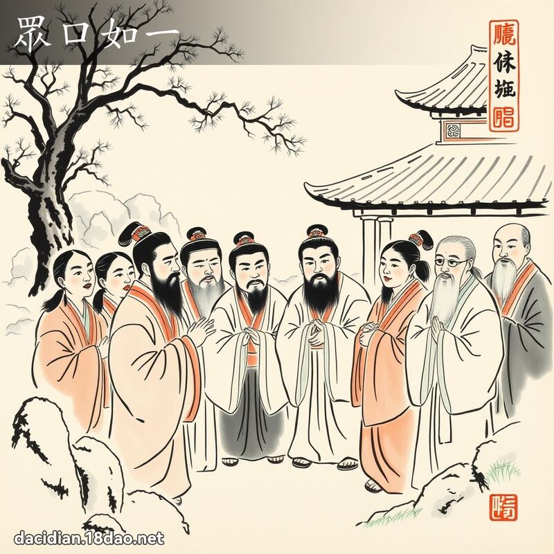 眾口如一 配图