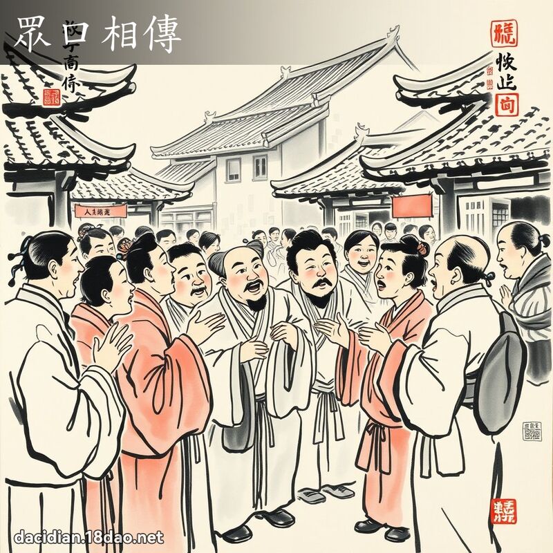 眾口相传 配图