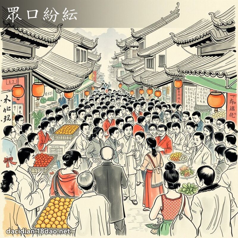 眾口纷紜 配图