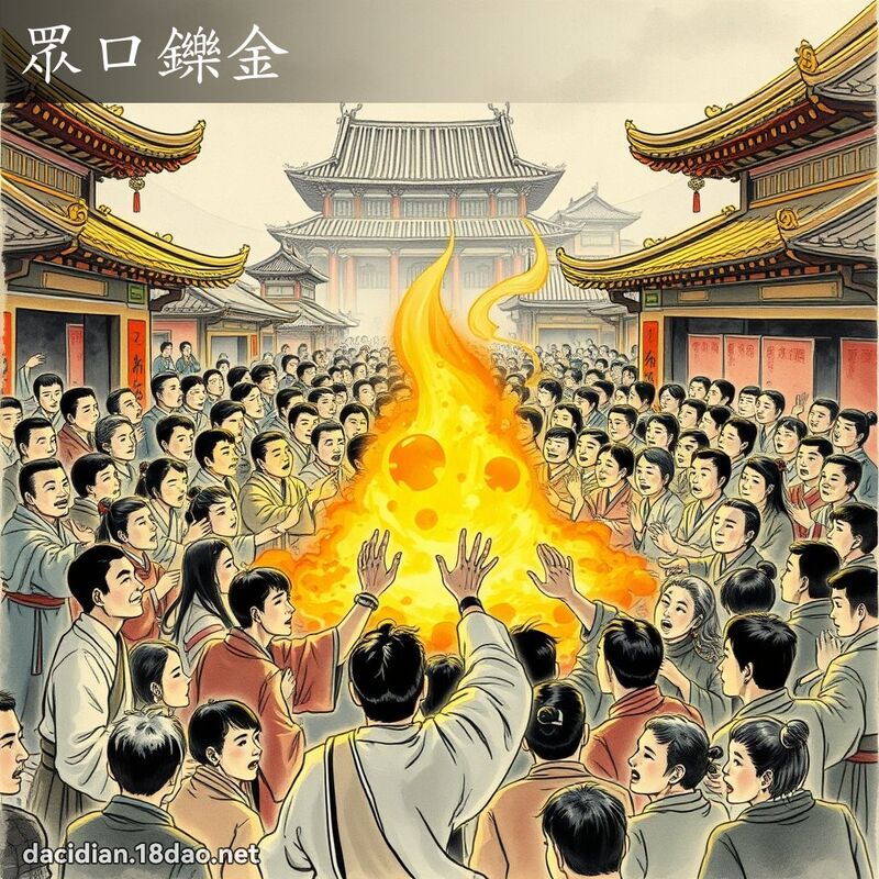眾口鑠金 配图