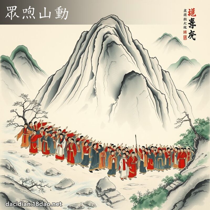 眾喣山动 配图