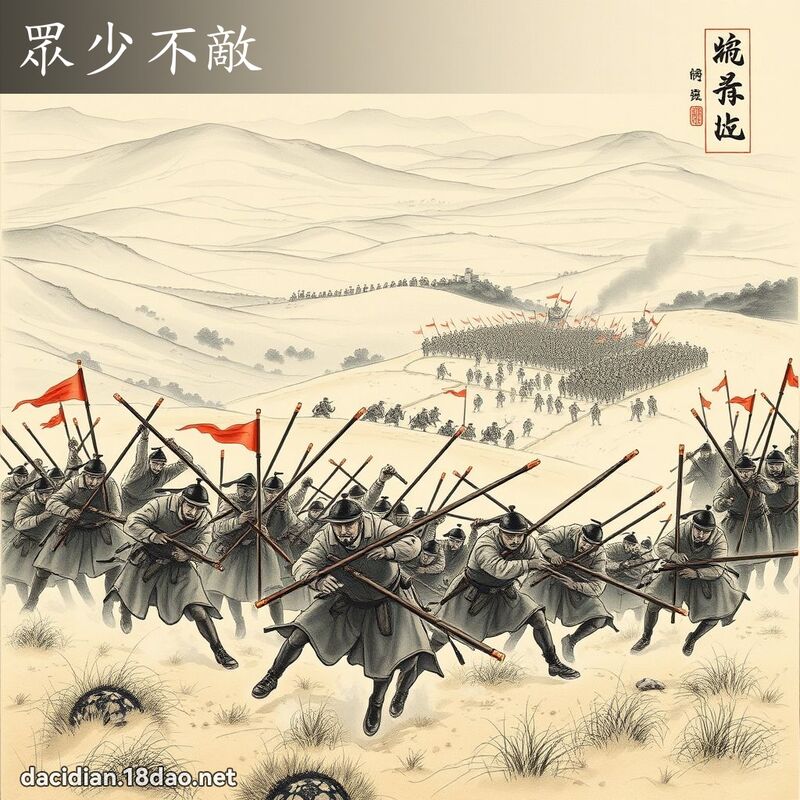 眾少不敌 配图