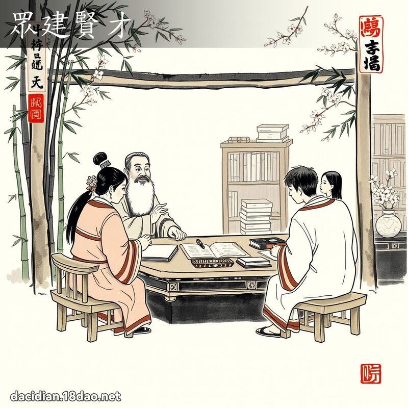 眾建贤才 配图