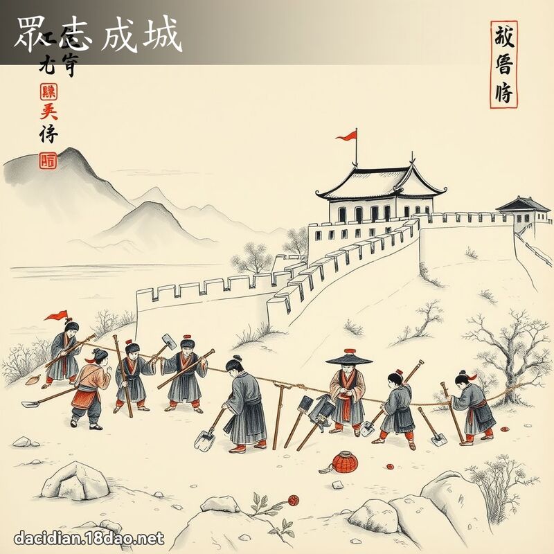 眾志成城 配图