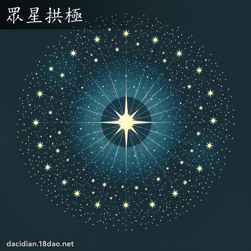 眾星拱极 配图