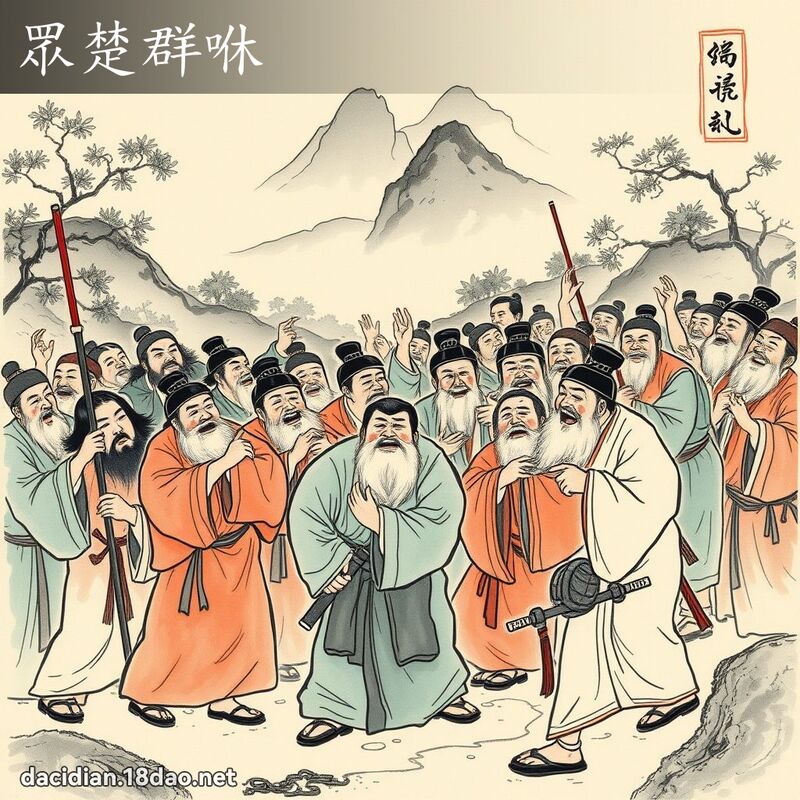 眾楚群咻 配图