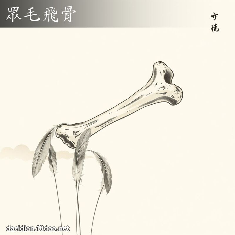 眾毛飞骨 配图