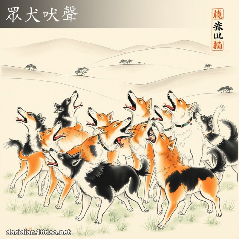 眾犬吠声 配图