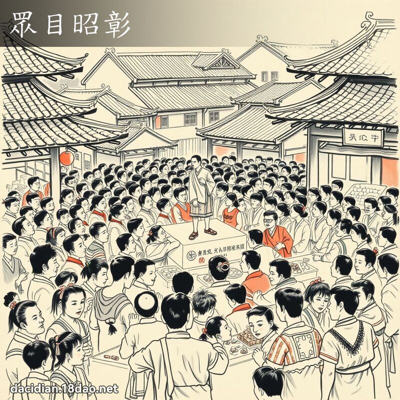 眾目昭彰 配图