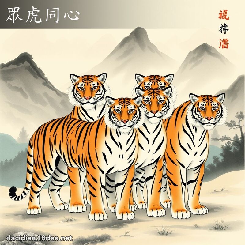 眾虎同心 配图