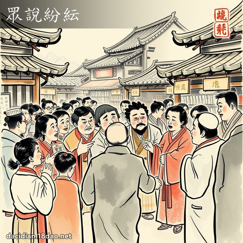 眾说纷紜 配图