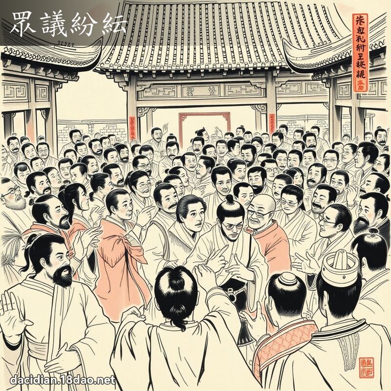 眾议纷紜 配图