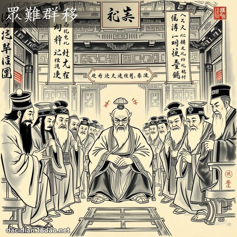 眾难群移 配图