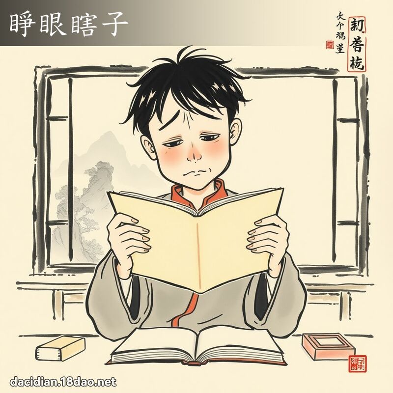 睁眼瞎子 配图