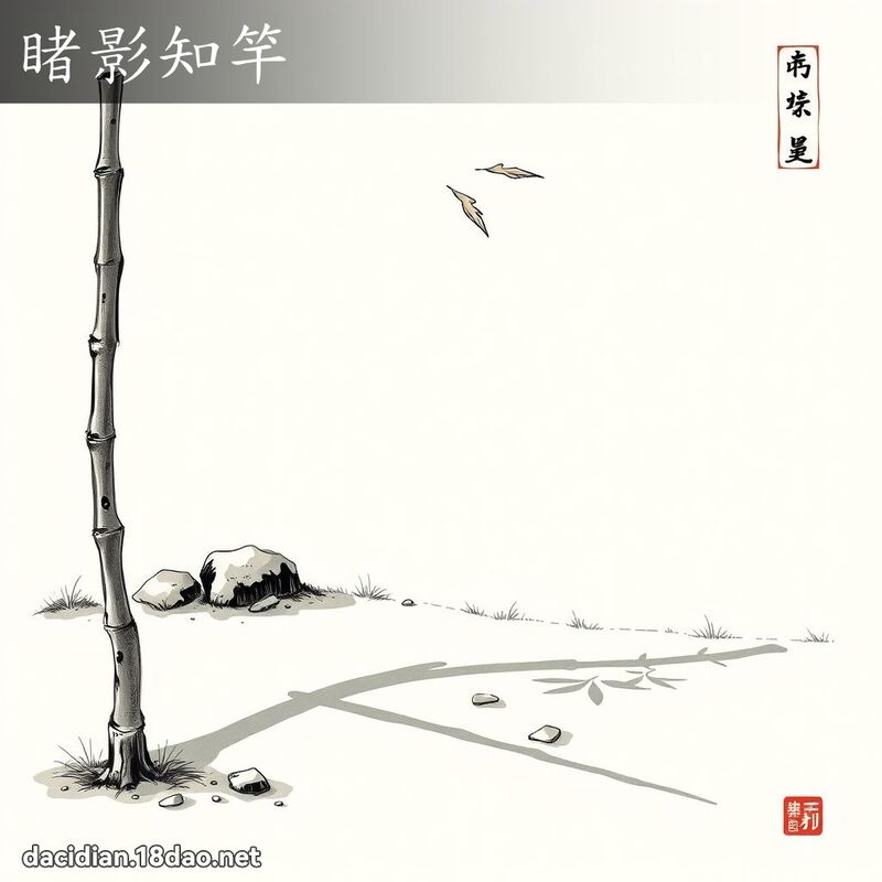 睹影知竿 配图