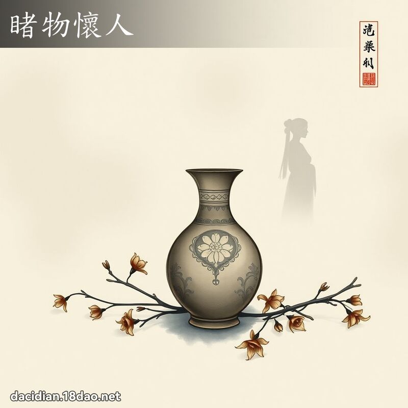睹物怀人 配图