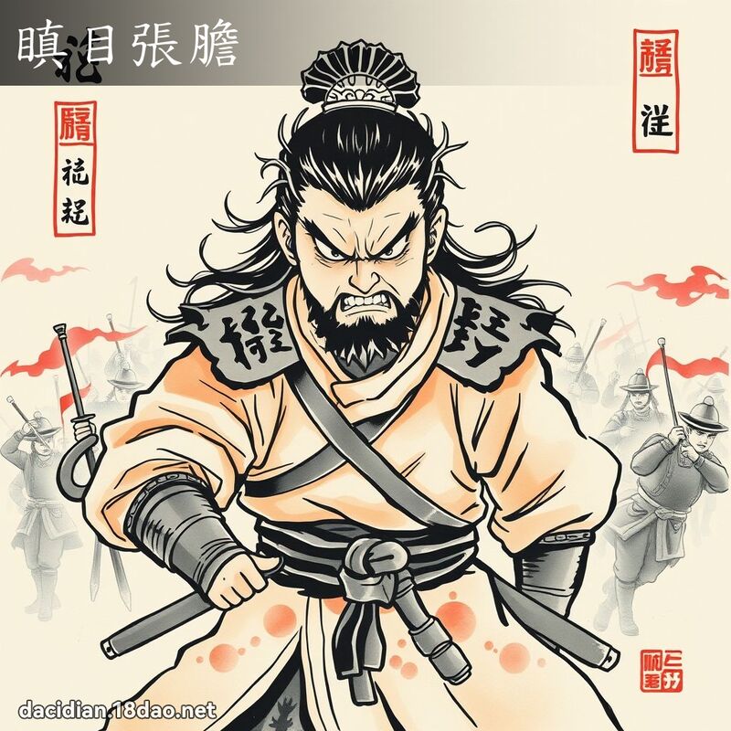 瞋目张胆 配图