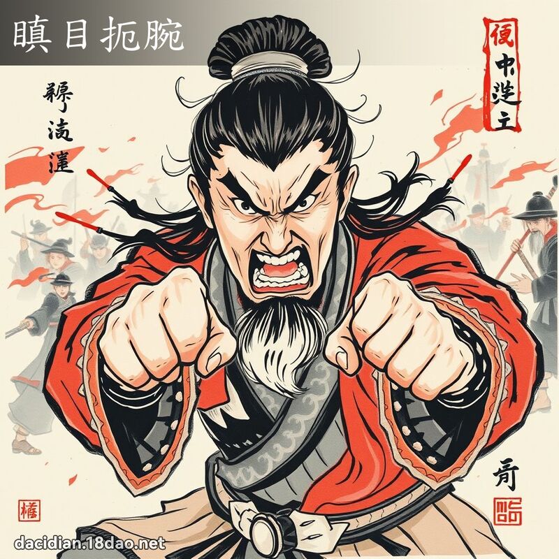 瞋目扼腕 配图