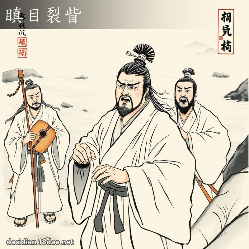 瞋目裂眥 配图