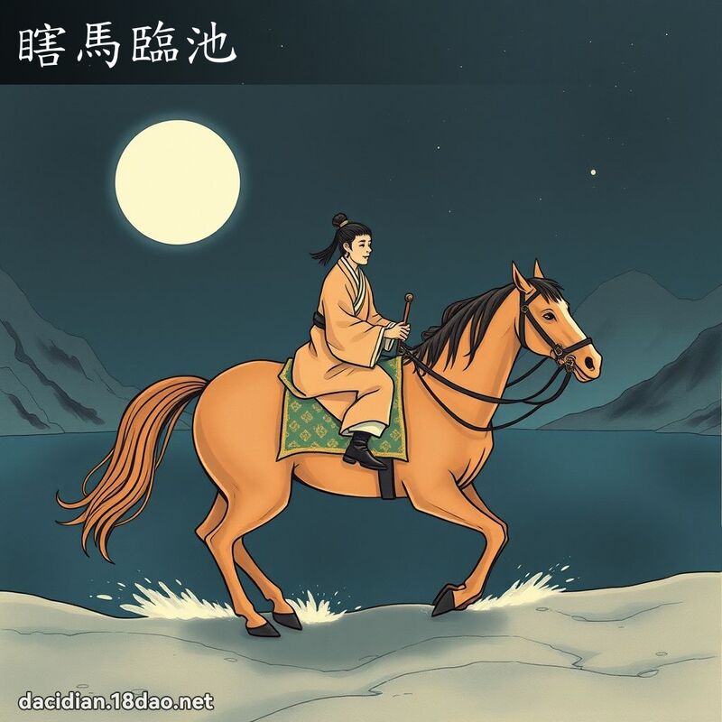 瞎马临池 配图