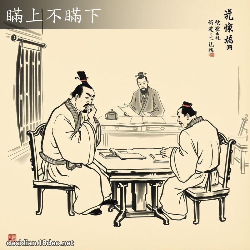 瞒上不瞒下 配图