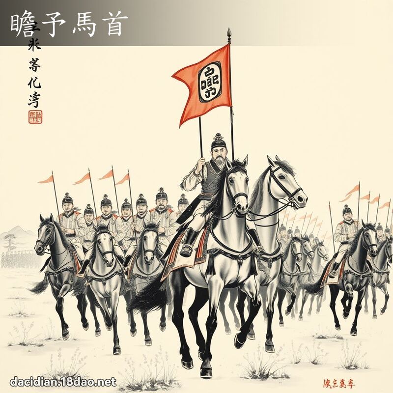 瞻予马首 配图
