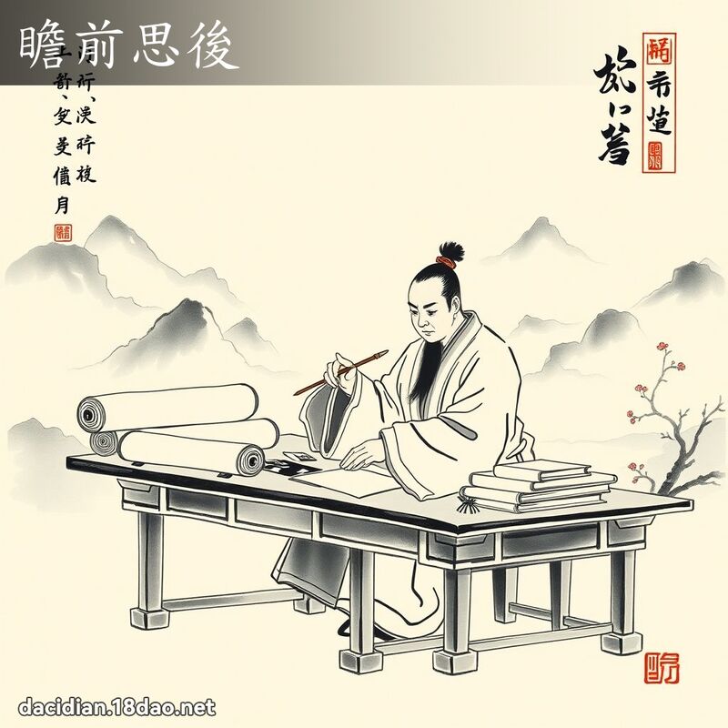 瞻前思后 配图