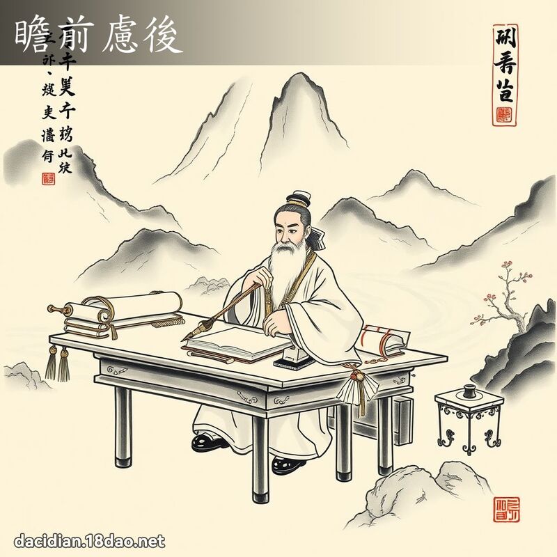 瞻前虑后 配图