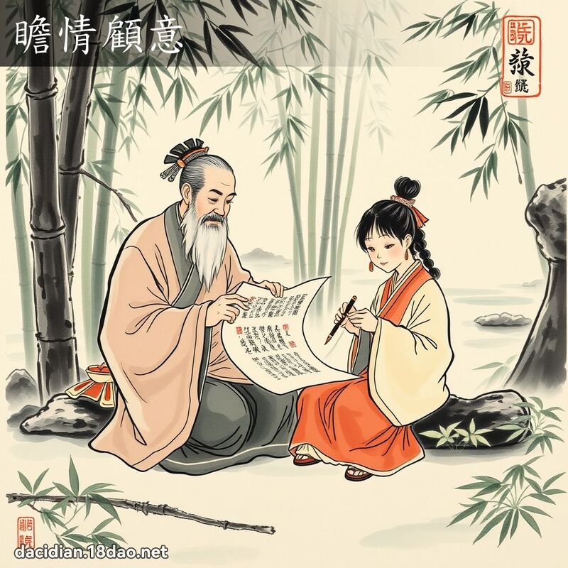 瞻情顾意 配图