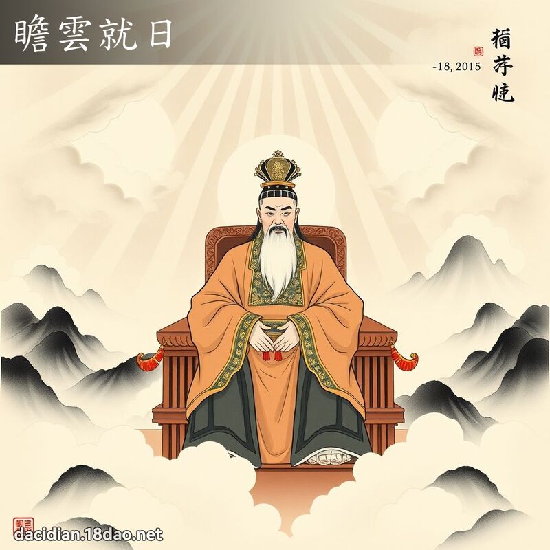 瞻云就日 配图