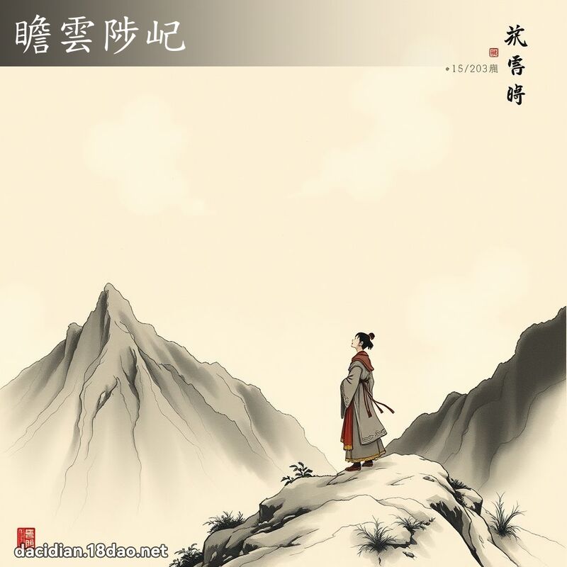瞻云陟屺 配图
