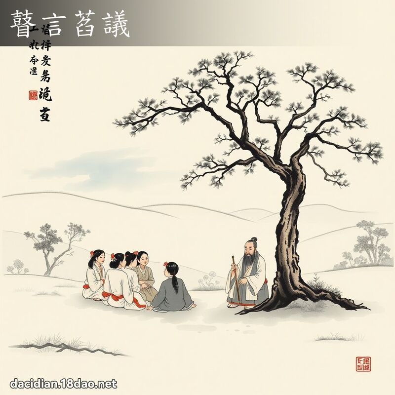 瞽言萏议 配图