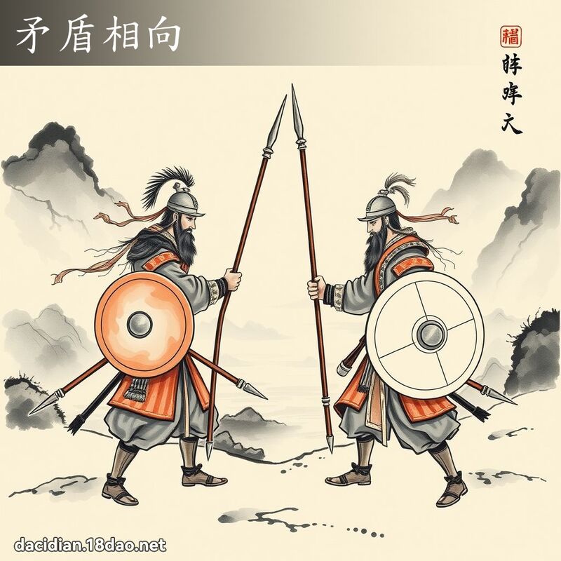 矛盾相向 配图