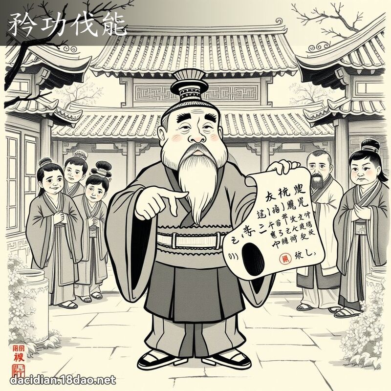 矜功伐能 配图