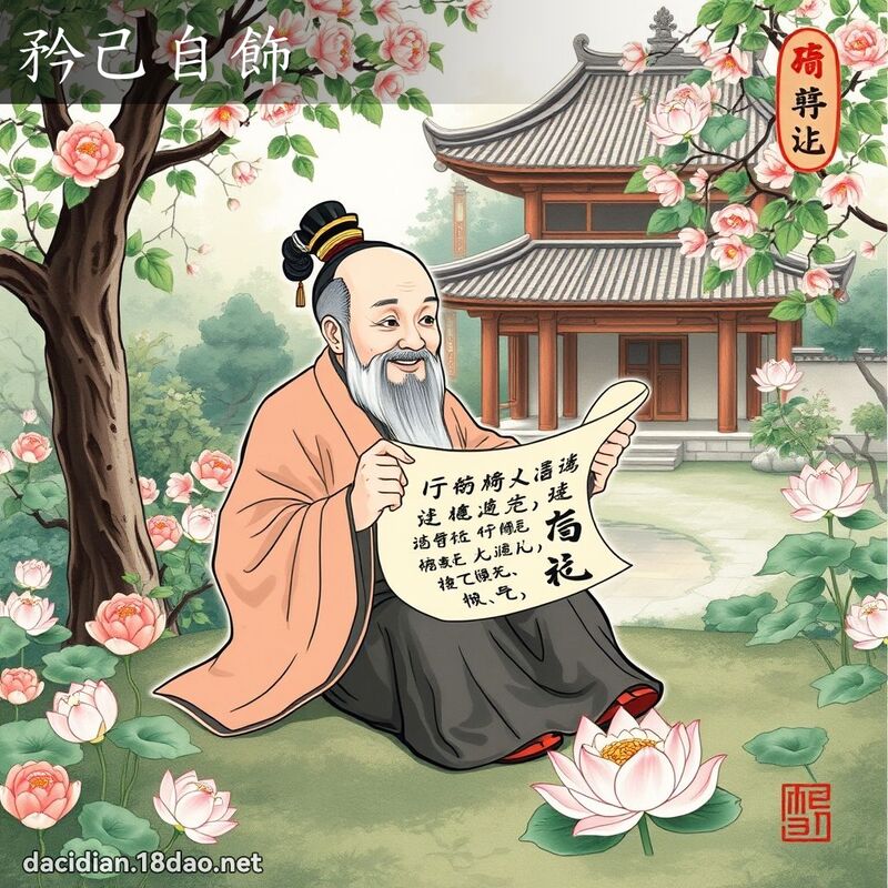 矜己自飾 配图