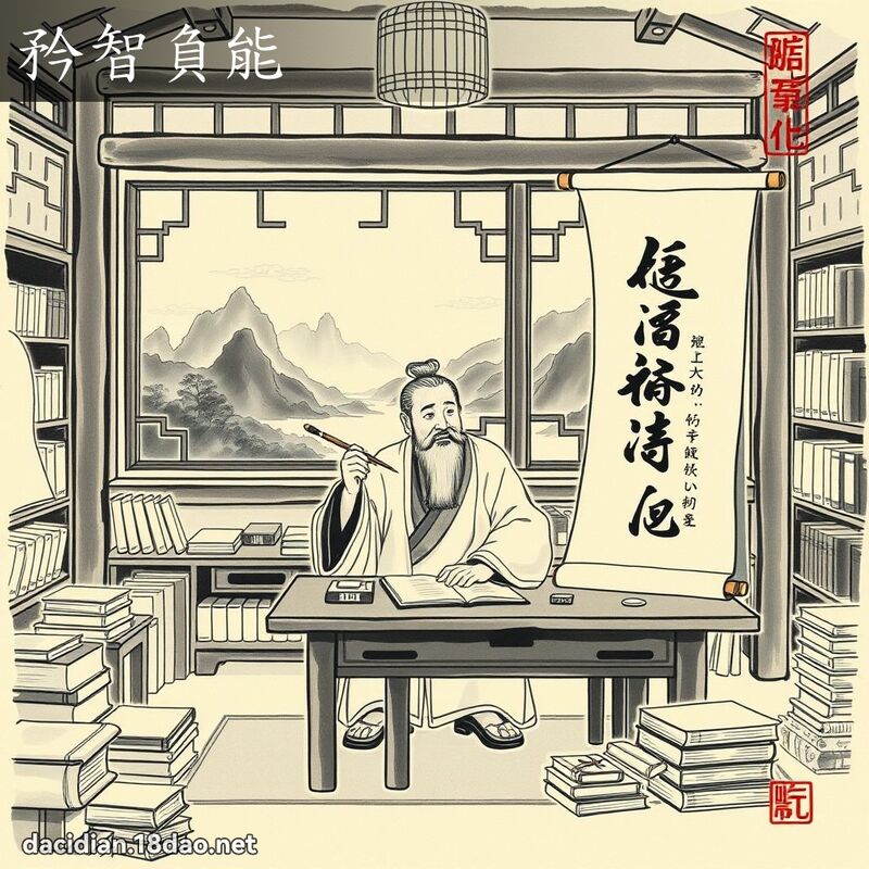 矜智負能 配图