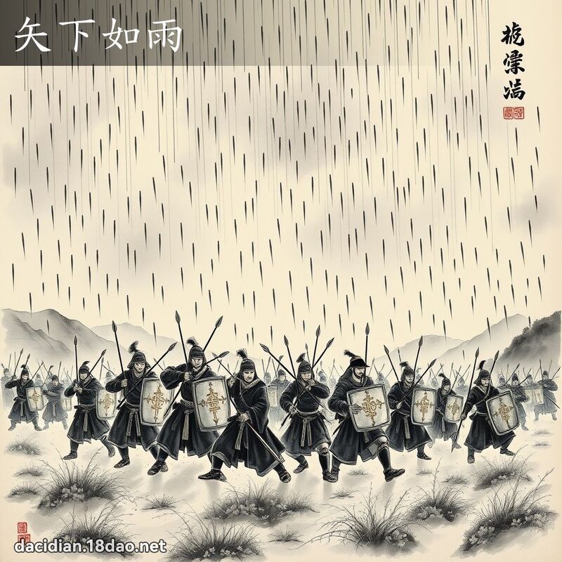 矢下如雨 配图