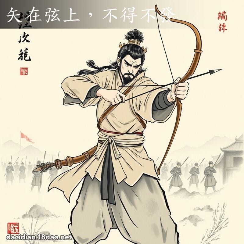 矢在弦上,不得不發 配图