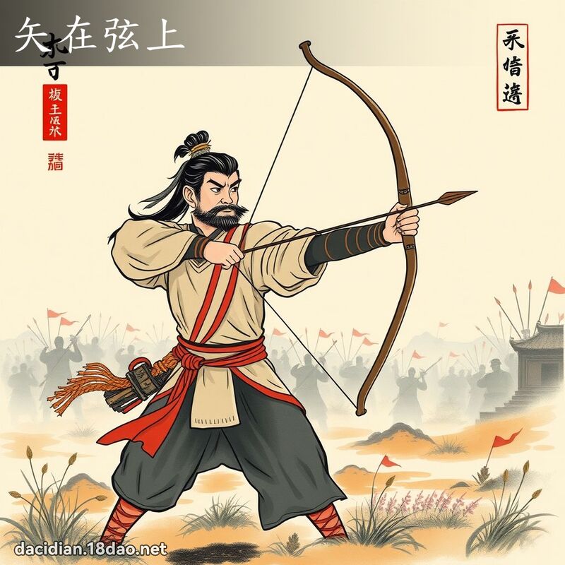 矢在弦上 配图