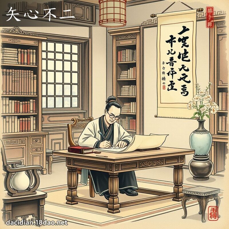 矢心不二 配图