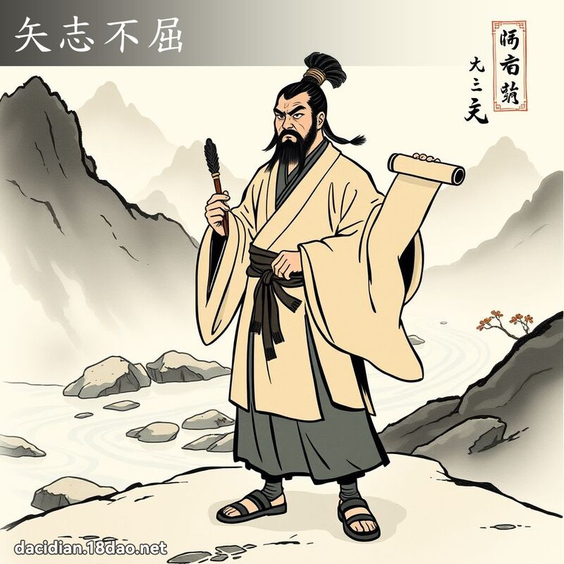 矢志不屈 配图