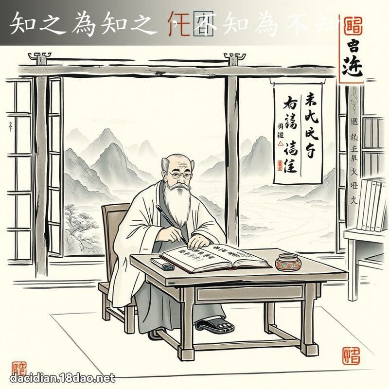 知之為知之,不知為不知 配图