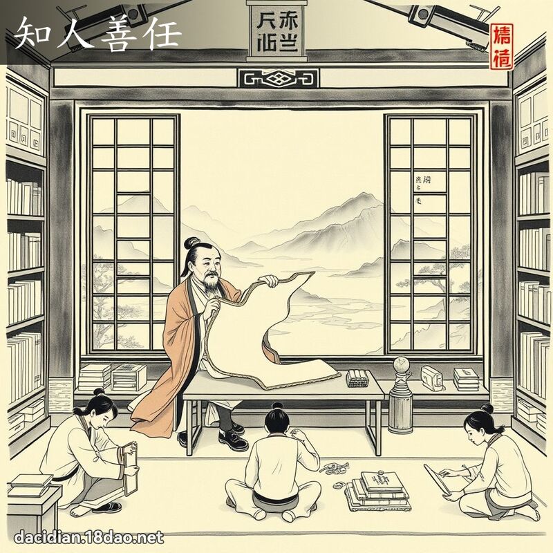 知人善任 配图