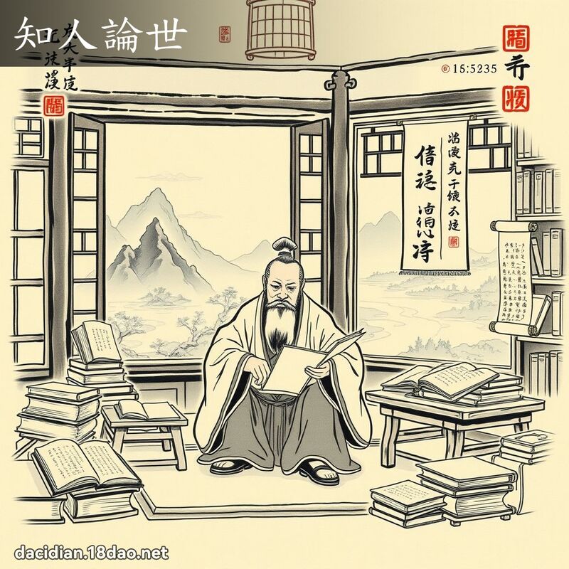 知人論世 配图