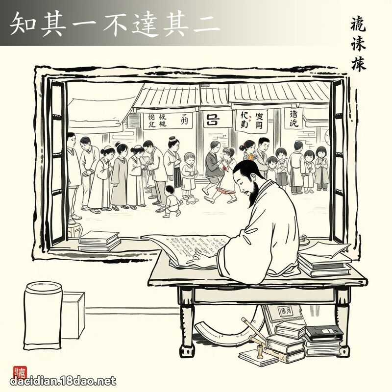 知其一不達其二 配图