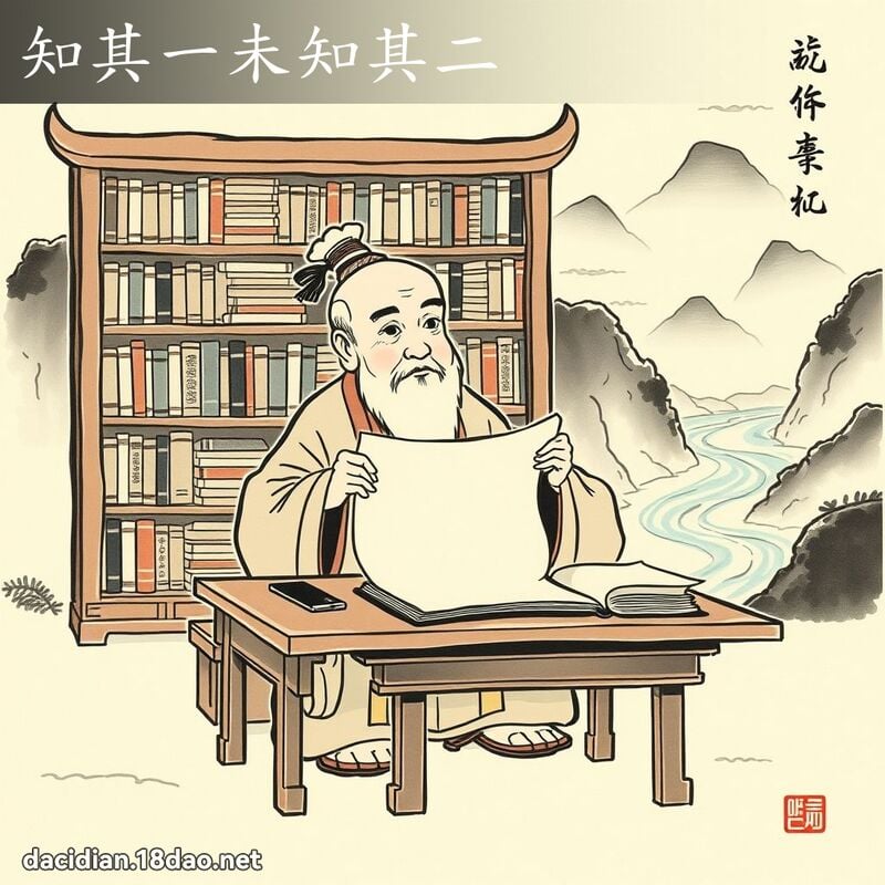 知其一未知其二 配图