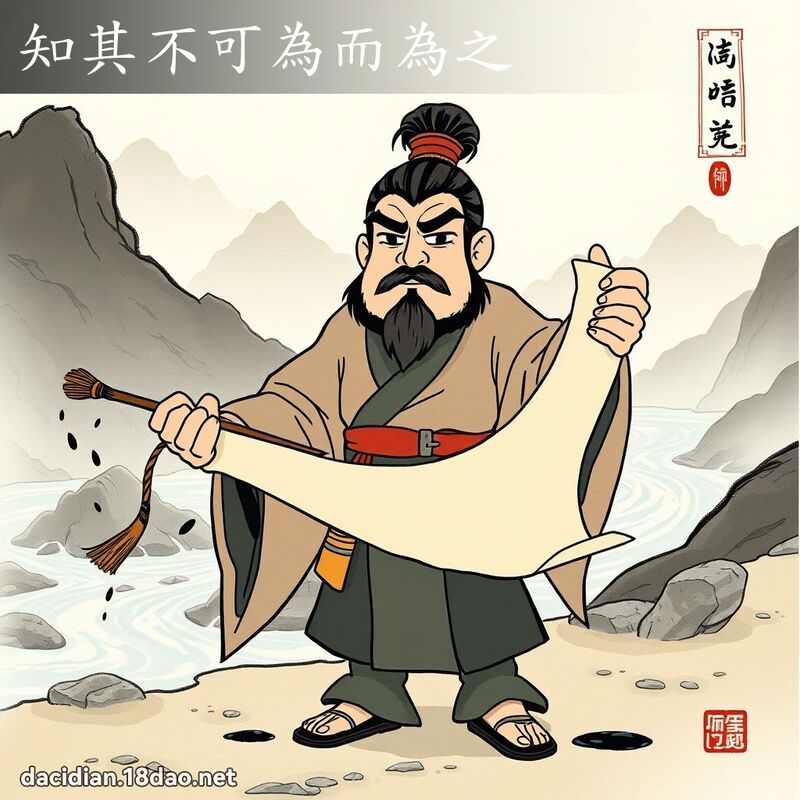 知其不可為而為之 配图