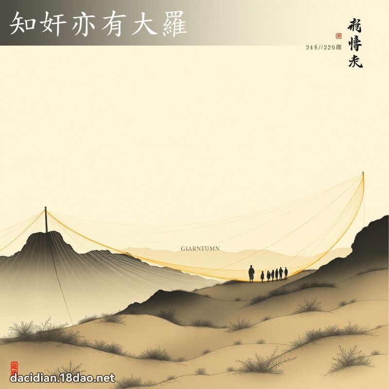 知奸亦有大羅 - 中華成語配圖