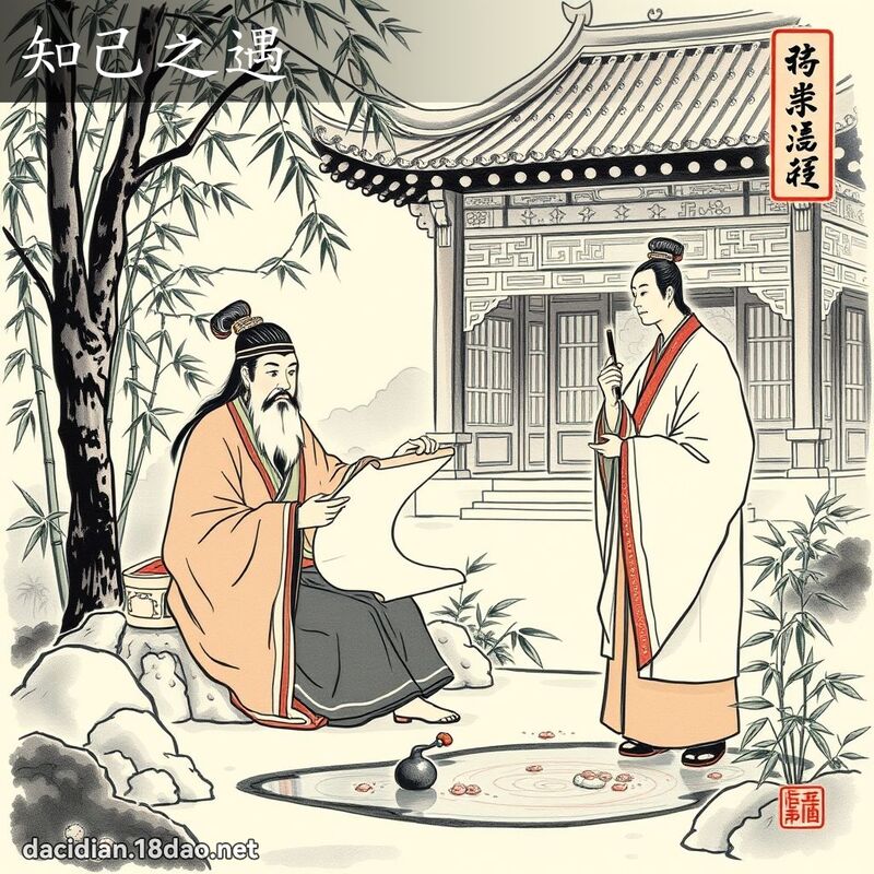 知己之遇 - 中華成語配圖