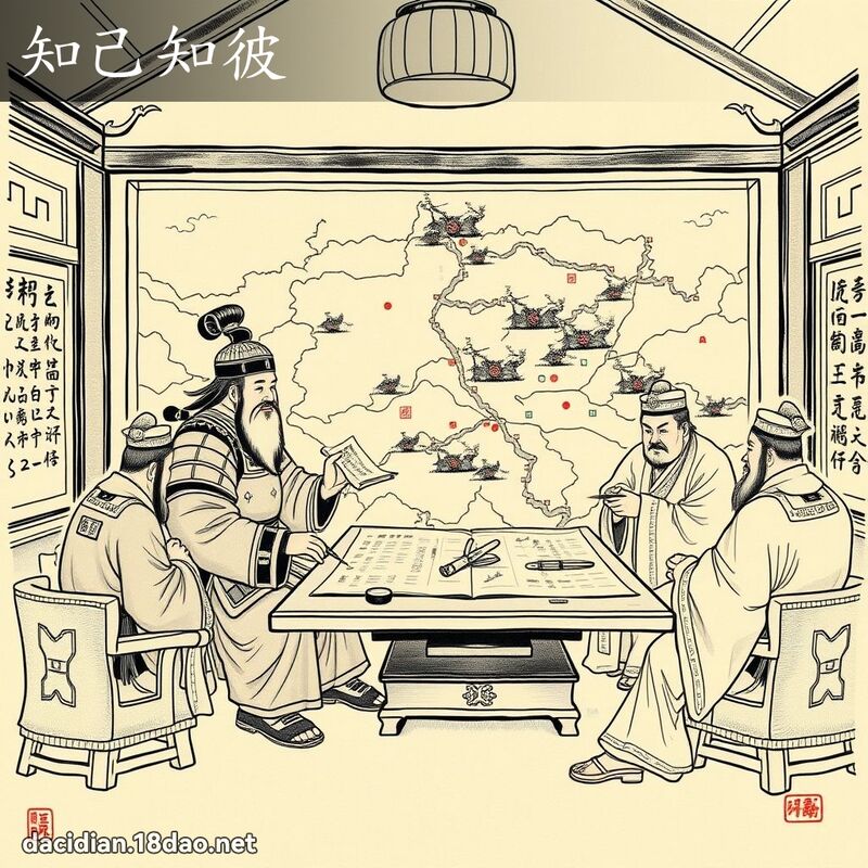 知己知彼 - 中華成語配圖